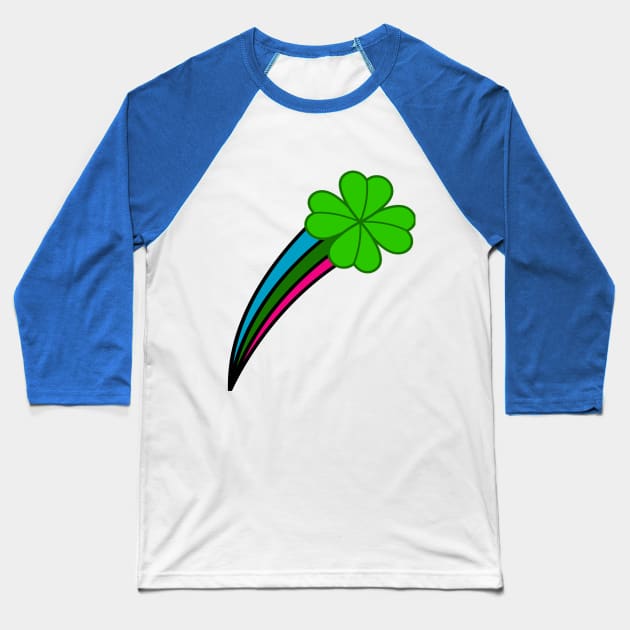 Shooting Clover Baseball T-Shirt by JimmyG